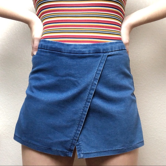 Denim envelope skort Clearance